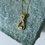 Infinity Necklace Silver & 18K Gold Plated